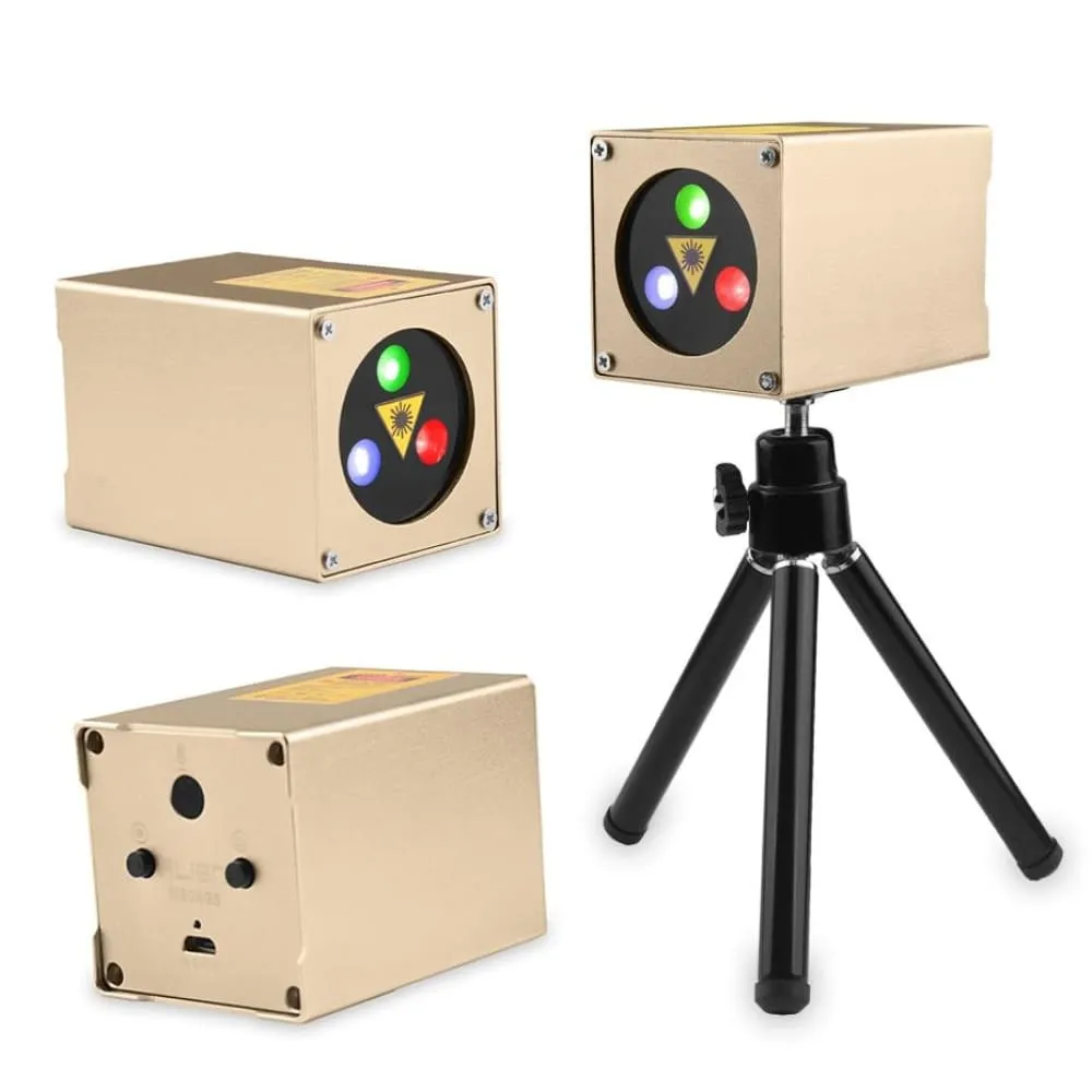 30 Patterns Mini Rgb Rechargeable Laser Projector Stage Lighting Effect