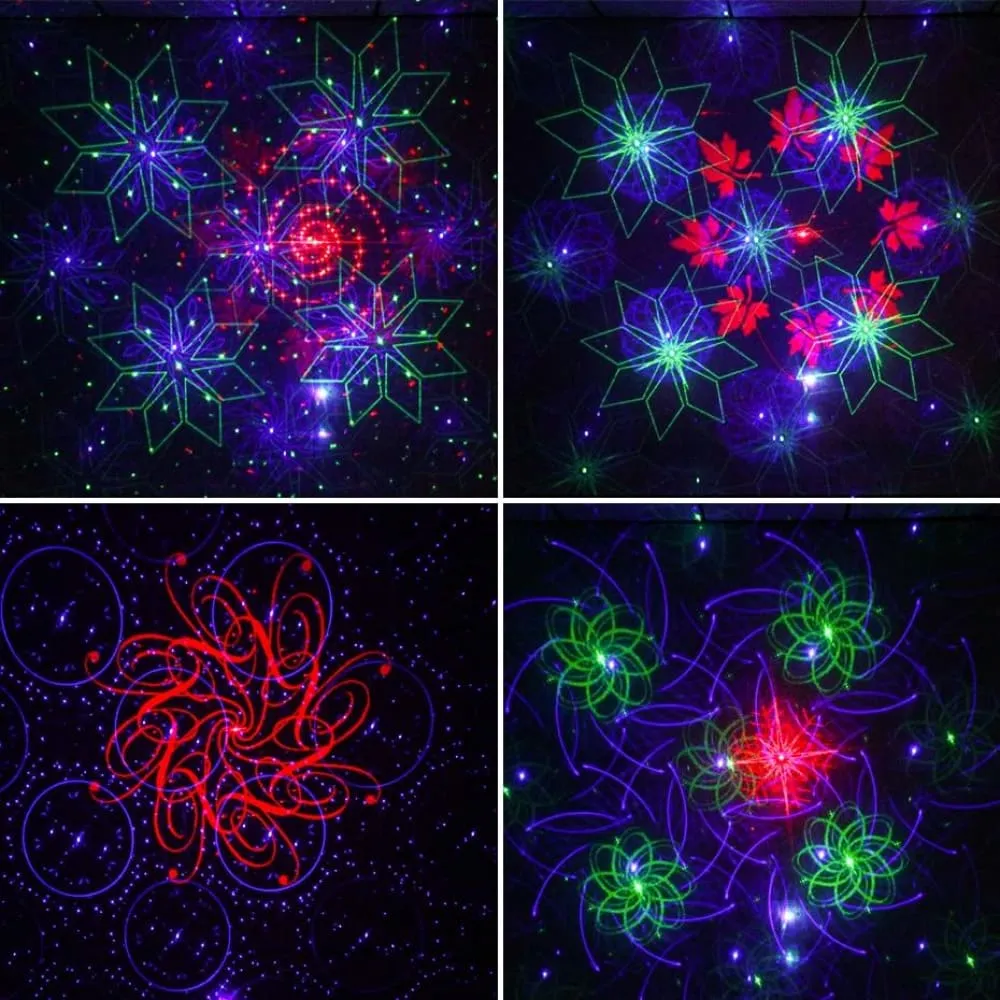30 Patterns Mini Rgb Rechargeable Laser Projector Stage Lighting Effect
