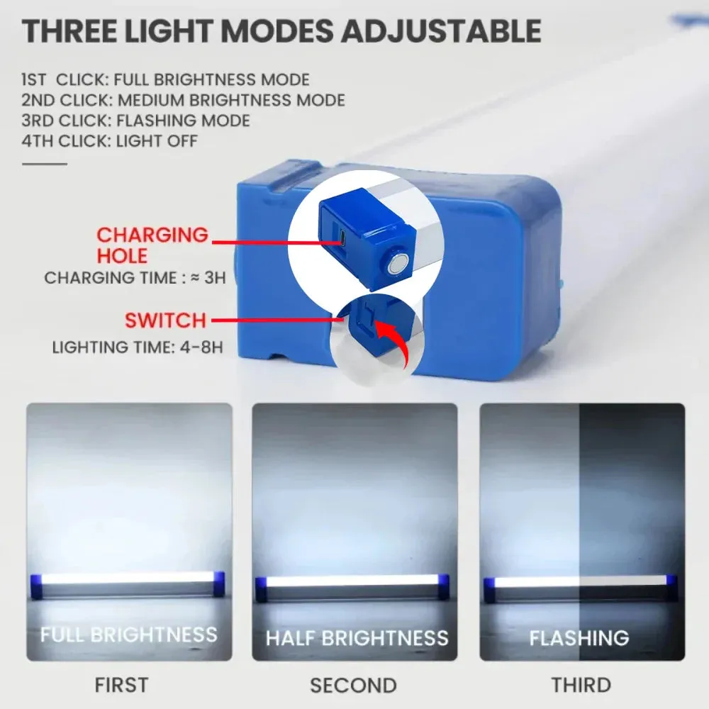 30cm Rechargeable Led Camping Light for Emergency and Outdoor