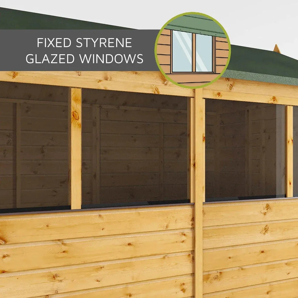 4 x 6 Shiplap Apex - Front Windows Shed