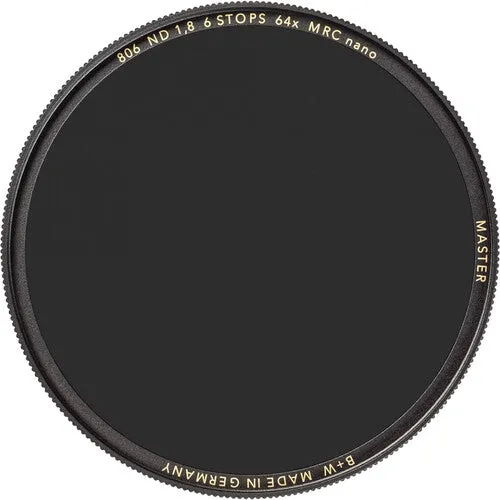 B W 40.5mm #806 MASTER Neutral Density 1.8 6-Stop MRC Nano Filter