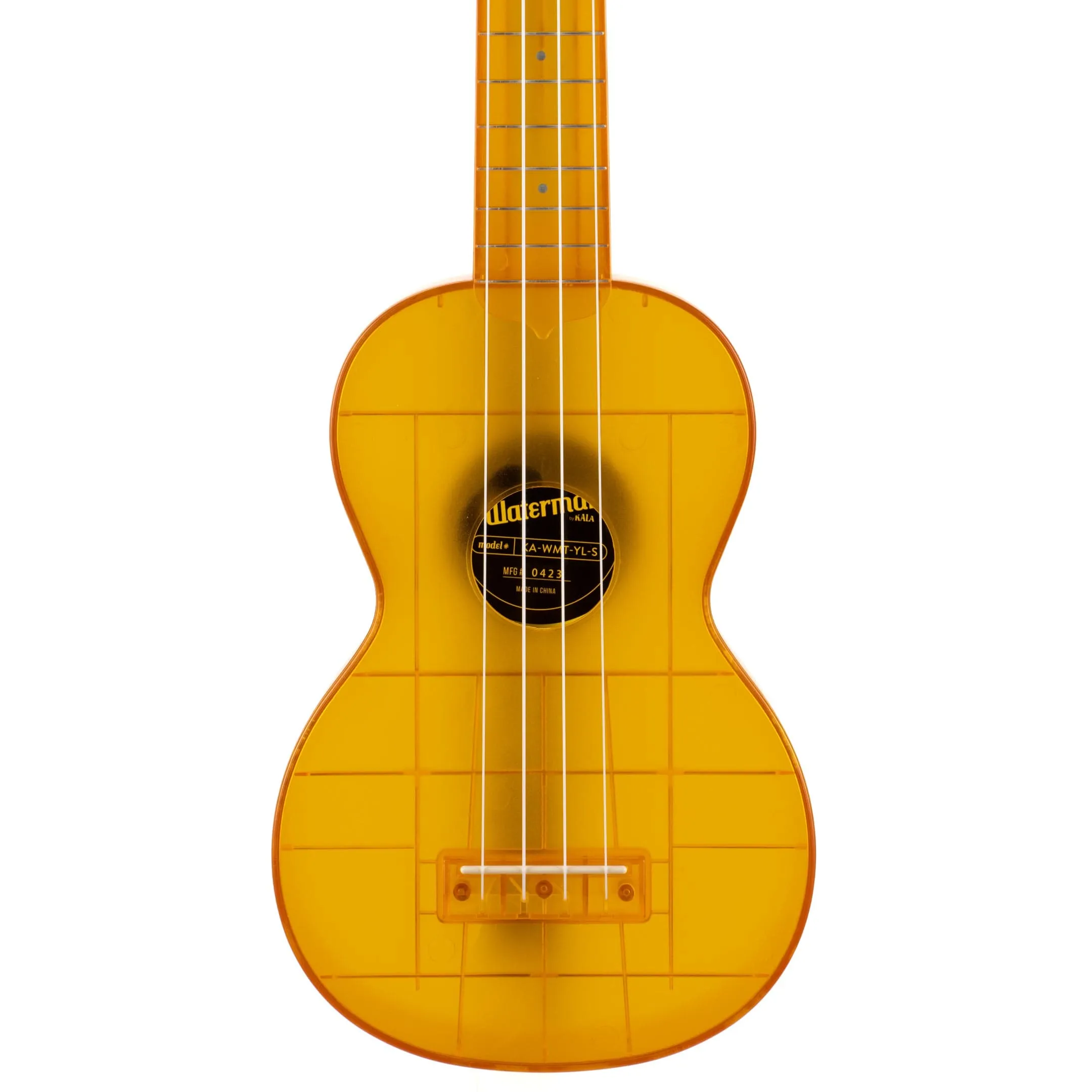 Kala Waterman Amber Yellow Ukulele - Water-Resistant Soprano