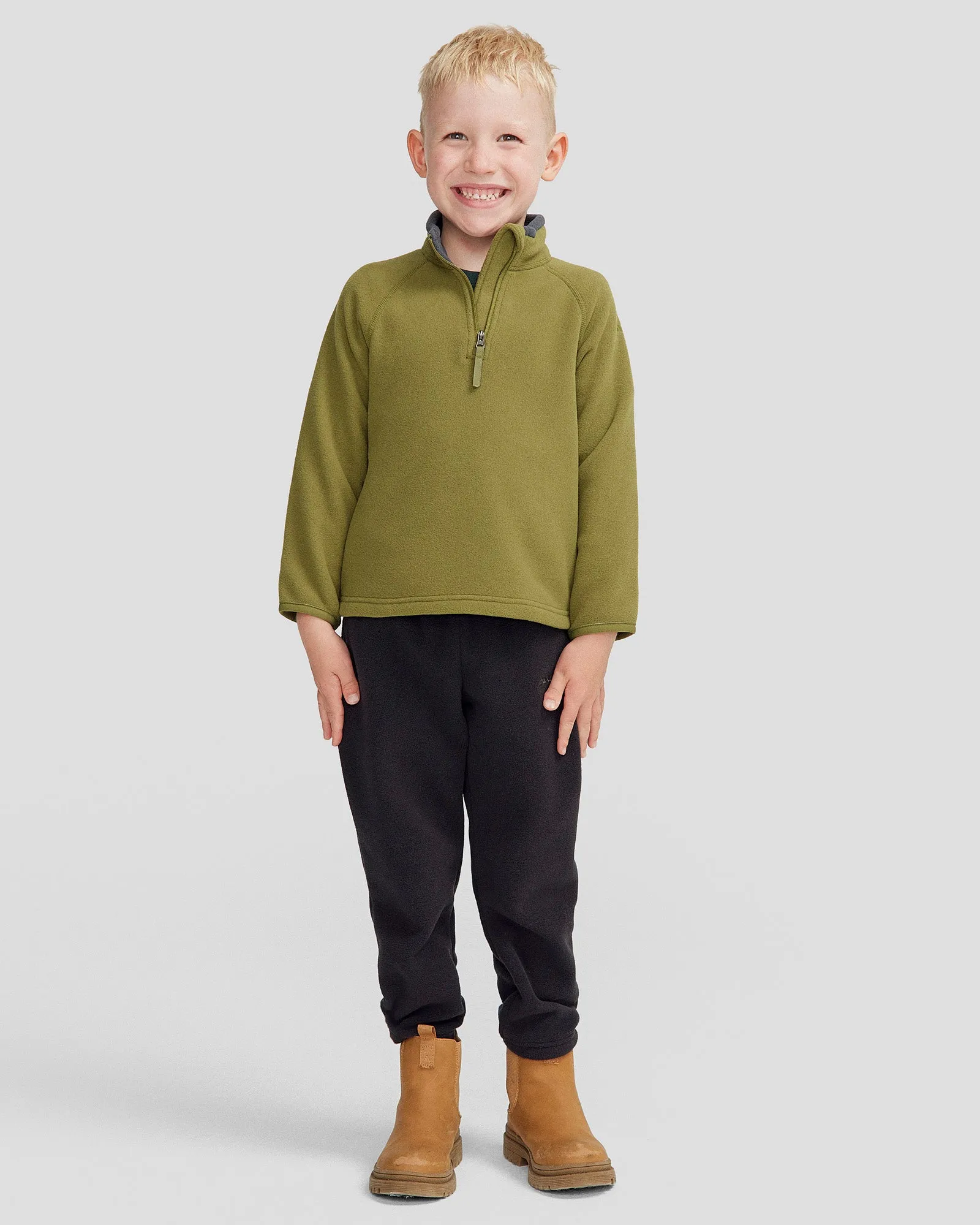 Kids' Ridge 100 PrimaLoft Bio Pullover - Dark Fern
