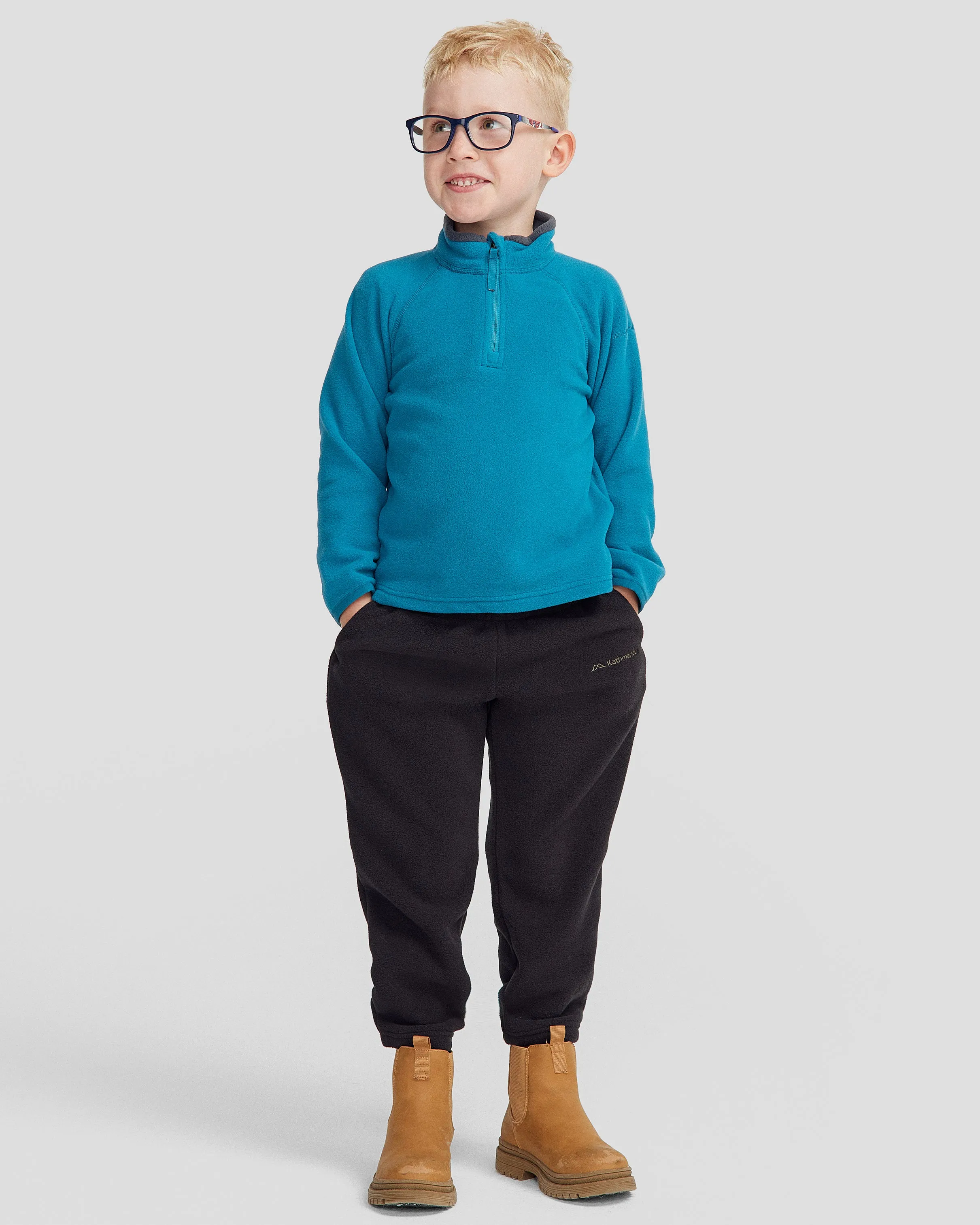 Kids Ridge 100 Primaloft Pullover - Dark Eddy